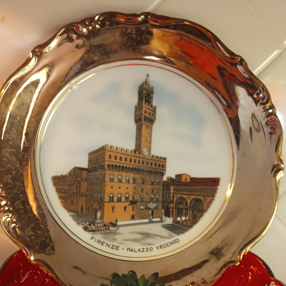 Decorative Plate with Palazzo Vecchio Design